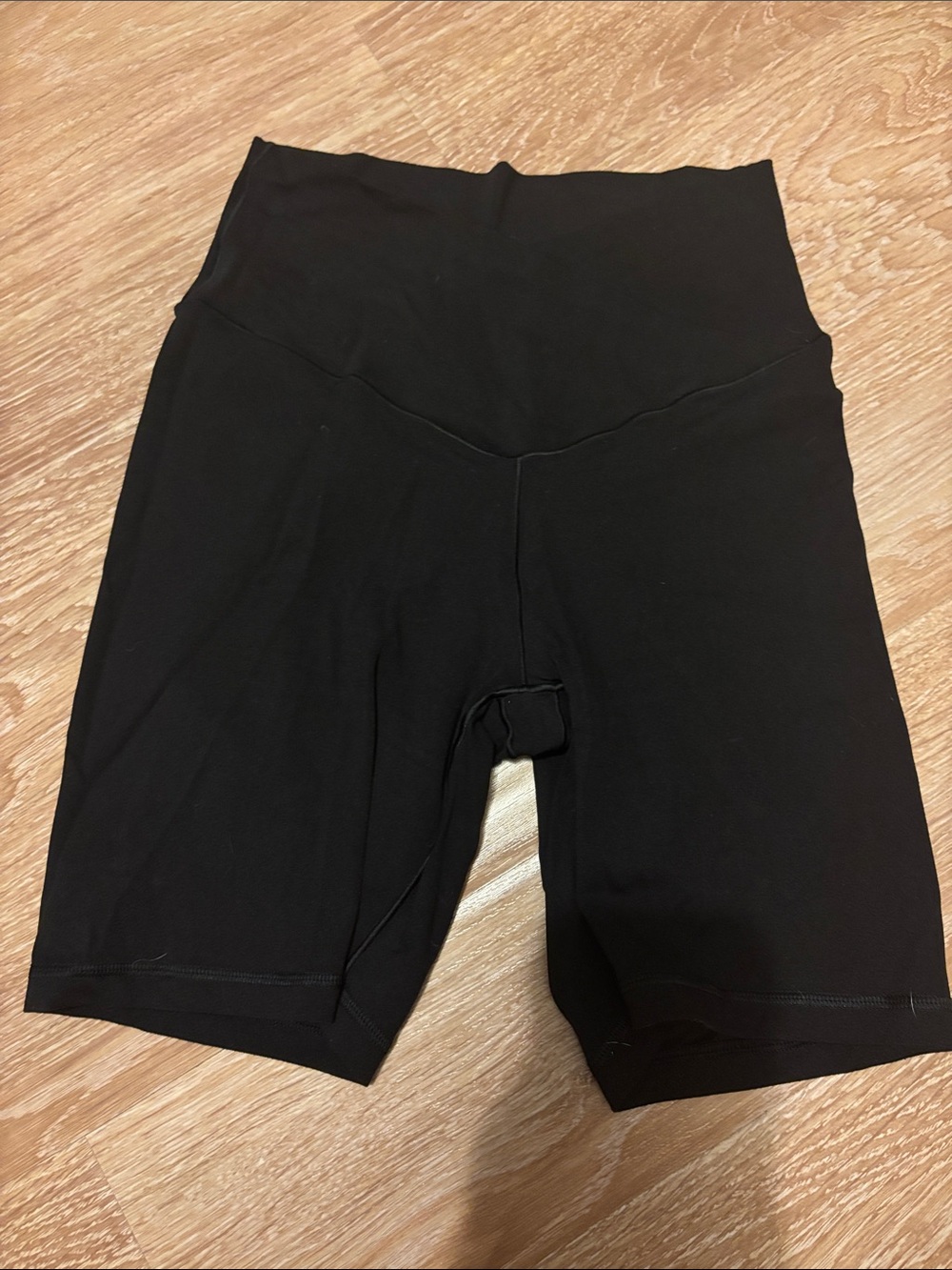 aerie Black High-Rise Bike Shorts